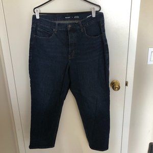 OldNavy Ski High Straight Dark Denim Jean